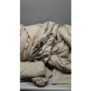 Dintszyayue Floral Bed in a Bag 7 Pieces Taupe Comforter Set Queen, Khaki Flower Green Leaves Bedding Sets Soft Bed Comforter Set for All Season with Flat Sheet, Fitted Sheets, Pillowcases & Shams