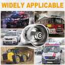 Upgrade 250W Emergency Police Siren Speaker Multi-Tones Slim PA System Sirens with Handheld Controller & Mic Microphone Warning Electronic Alarm Sounds Horn Kit for Tow Truck Vehicles Car Pickup