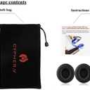 Replacement Earpad Cover, Ear Cushion Pads Compatible with Solo 2.0 3.0 Headphones by Dr. DRE 1 Pair (Black)