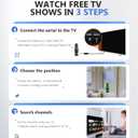TV Antenna for Smart TV Indoor - 2024 Newest 4K Digital Portable HD Antenna with Signal Booster - Long 720+ Miles Range, Supports All Local Channels - 33ft