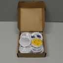 Geetery 30 Pcs Inspirational Smile Face Compact Mirrors Bulk Mini Pocket Mirrors Emoticon Gifts Party Favor Yellow Portable Birthday Wedding Shower Party Supply for Women Nurse Teacher Volunteer