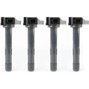 Ignition Coil Pack Set of 4 Replacement by AA Ignition - Compatible with Acura, Honda L4 2.4L - 2016-2020 ILX, 2015-2020 TLX, 2013-2017 Accord, 2015-2019 CR-V - Replaces UF712, UF-712, 30520-5A2-A01