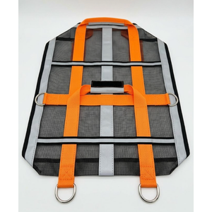 Airline Approved Soft Sided Cat Carrier and Small Dog Crate up to 15lbs - Lightweight Cats Bag Carrier for Pets with Litter Pocket for Kittens and Puppies (Gray and Orange, Medium)