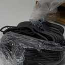 50 Pack Coat Hangers, Space-Saving, Non-Slip, Sturdy Heavy Duty Hangers for Suit, 0.2 Inches Slim Plastic Clothes Hangers, 360 Swivel Hook for Suit/Clothes, Black and Dark Gray