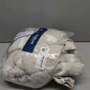 Bedsure Waffle Weave Duvet Cover King - 100% Cotton Boho Duvet Cover with 2 Pillowcases - Linen Color Textured Comforter Cover with Zipper Closure (King, 104"x90") (19 - Strip Linen (No Comforter))