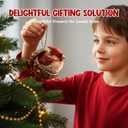 2 x Forest Animal Acorn Ornaments - Cozy Forest Christmas Ornaments, 2D Flat Acrylic Hanging Forest Pine Cone Style Ornaments, Exquisite Little Items for Christmas Home Decor and Holiday Season Atmosphere