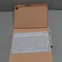 OYEEICE for iPad 9th Generation Case with Keyboard 10.2'' - 7 Color Backlit Wireless Keyboard Cover with Pencil Holder for iPad 9th/8th/7th Gen 10.2 inch, iPad Air 3rd Gen & iPad Pro 10.5" - Pink (Classic Style A)