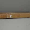 Wooden Wall Mounted Coat Rack 25 Inch, White with 6 Silver Hooks for Entryway, Hallway, Bedroom