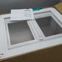 Clear Acrylic Dog Playpen Indoor,Transparent Dog Pen,Easy to Assemble and Clear pet Pen for Puppy Dog, Rabbit and cat,Sturdy and Easy to Clean Plastic pet Fence (White, 30.3" H, 8PCS)