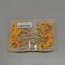 CHENGU 100 Pcs Fancy Toothpicks, 4.7 Inch Cocktail Picks Fancy Sticks for Appetizers, Handmade Bamboo Appetizer Fruit Skewers Food Picks for Wedding Valentines Holiday Decoration(Sunflower)