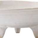 6" Small Decorative Bowl, Multi-Purpose Decorative Bowls for Keys, Candy and Home Decor, Ceramic Bowl Retro White