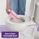 Bright Starts Disney Junior Princess My Size Potty Training Toilet, Toddler Potty Chair with Flushing & Cheering Sounds, Removable Seat with Splash Guard & Handles, Ages 18+ Months, Up to 50 lbs