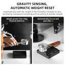 MHW-3BOMBER Mini Coffee Scale with Timer,Rechargeable Espresso Scale with Gravity Sensing,2kg/0.1g Precision Scale for Espresso&Pour-Over Coffee,Portable Digital Kitchen Scale,Black ES6029B-OS