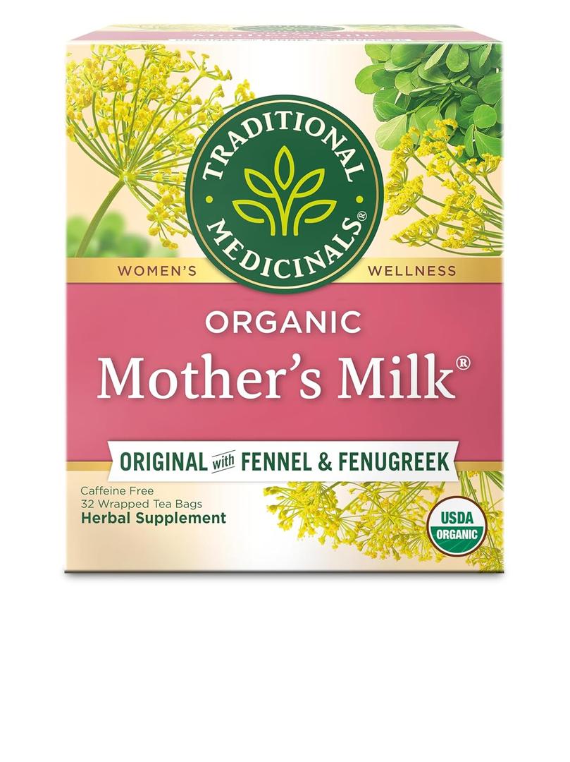 Traditional Medicinals Organic Mothers Milk Women's Tea Bag, 32 Count (EXP 07/20/28)