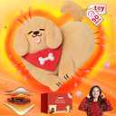 Lovely Corgi Plush Microwavable Stuffed Animals, Unscented 0.9 lbs Volcanic Rock Heatable Heating Pad 50-Minute Lasting Warmth Perfect for Period Cramps Menstruation Stress Relief Gifts Girls Women