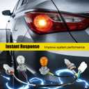 Tail Lamp Holder and Wiring Fit for Sonata Sedan 4 Door 2.0L 2.4L 2011 2012 2013 2014 Replace 92450-3Q000 924503Q000 92450 3Q000, 2 Pack Tail Light Harness Socket with 16 Bulbs