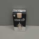 GROSMIMI Spill Proof no Spill Magic Sippy Cup with Straw with Handle for Baby and Toddlers, Customizable, PPSU, BPA Free 10 oz (Peach)