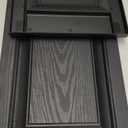 Ekena Millwork Lifetime Vinyl LP2S14X03900BL Standard Two Equal Panel Vinyls, Raised Panel Vinyl Shutters, w/Installation Shutter-Lok's & Matching Screws (Per Pair), 14.75"W x 39"H, Black