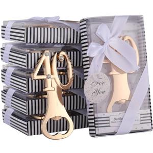 18 Packs Creative Bottle Openers for 40th Birthday Party Favors or Wedding Anniversary Party Gifts - Souvenirs & Decorations 18 Packs Creative Bottle Openers for 40th Birthday Party Favors or Wedding Anniversary Party Gifts - Souvenirs & Decorations