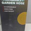 Garden Hose 200FT, Lightweight Non-Expanding Water Hose with Heavy Duty 96-Layer Woven and 3/4" Brass Fittings, 5/8" Kink Free Hoses /w10 Function Nozzle for Yard Lawn Outdoor Car Wash(BlackGold)
