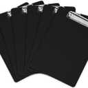 Acrylic Clipboars Set Of 6, Black (12.5" x 9")