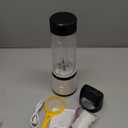 COKUNST 18oz Portable Blender, USB Rechargeable Personal Size Blenders, Smoothie Blender with 6 Blades for Protein & Shakes, Mini juicer with Extra Handle Lid for Travel Sports Outgoing, Matte black