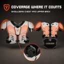 Legion Youth Football Shoulder Pads, Patents Pending, Lightweight, Optimized Mobility, Enhanced Impact Protection, Industry-Best Ventilation and Cooling (M-100, Large)