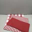 CARRIE HOME Buffalo Check Pillow Covers Buffalo Plaid Throw Pillow Cover 18x18 for Red and White Decorations, Set of 4