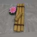 Bamboo Water Fountain Medium 12 Inch Three Arm Style without Pump, Indoor or Outdoor Zen Garden Decor Fountain, Natural, Split Resistant Bamboo, Combine with Any Container to Create Your Own Fountaion