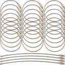 50PCS Stainless Steel Wire Keychains Cable, Key Rings, Heavy Duty Luggage Tags Loops Tag Keepers 1.5mm Twist Barrel (Cable Length: 5.9 inches)