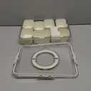 Divided Snack Serving Tray with Lid and Handle travel Snackle Box Charcuterie Container Portable Storage Organizer for Candy, Fruits, Nuts, Snacks, 1Pack, White