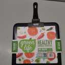GreenLife Soft Grip Diamond Healthy Ceramic Nonstick 11" Griddle Pan, PFAS-Free, Dishwasher Safe, Black