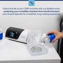 Snugell Distilled Water for CPAP Machines, Travel Size Bottles (12-Pack, 12 oz Each)  Up to 15 Days Supply  Clean, Multi-Use, Travel-Friendly, Made in USA