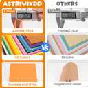 180 Sheets Heavy Colored Cardstock 8.5" X 11"，60 Assorted Colors Construction Paper，180GSM/65LB Card Stock Bulk，Cardstock Printer Paper for Printing, DIY Craft, Card Making, Party Dec