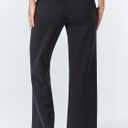 ALLZERO Women's Wide Leg Yoga Pants with 4 Pockets High Waisted Casual Pants Soft Workout Lounge Pants 28'' (Black, M)