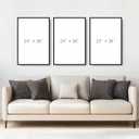 large wall art 3 Panel Framed abstract wall art 24x36 Modern Industrial artwork for walls with High Definition Prints and Metal Frame, pictures for Living Room, Bedroom, Stair, Dining Room, 24" W x 36" H x 3Pcs