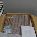 GREENSTELL Coat Rack with 8 Hooks, Wooden Coat Rack Freestanding with Shelf, Coat Tree with 4 Height Options 50.5"-72.6", Coat Hanger Stand for Bags, Clothes, Umbrellas, Hats, in Home, Brown