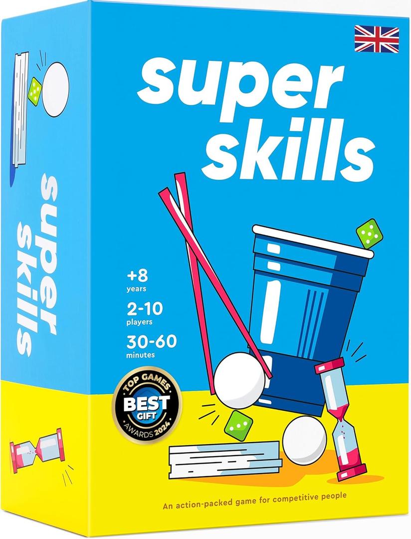 Super Skills - Action Game for Competitive People - Beat Your Friends at 120 Challenges - Fun Group Activity for Family Night or Party with Kids, Teen