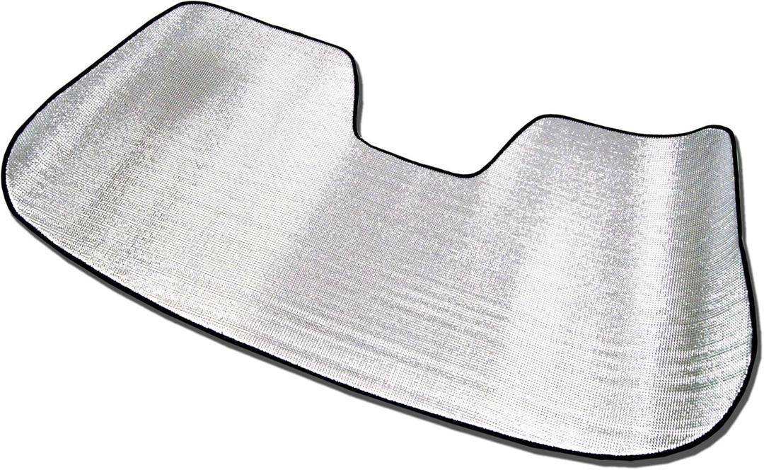 TuningPros RSS-234 Custom Fit Roll Up Car Windshield Sun Shade Protector, Sunshade Visor Silver 1-pc Set Compatible with 2012-2018 Mercedes-Benz CLS-Class W218 CLS350 CLS400 CLS500 CLS550