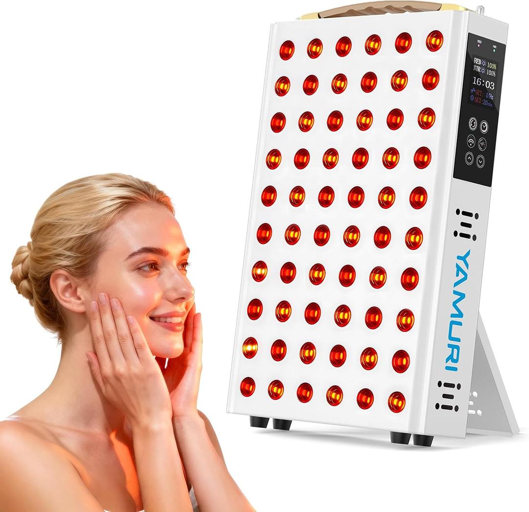 Red Light Therapy,Red Light Therapy for Body,660nm 850nm Red Light for Body, 110W with 60 Dual Chip LEDs, 135mW/cm High Irradiance Device for Daily Wellness & Relaxation at Home - YA60