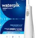 Waterpik Cordless 1100 Rechargeable Portable Water Flosser for Teeth Cleaning and Flossing, Travel, Braces Care, Healthier Gums, Waterproof for Shower, ADA Accepted, WF-30CD White