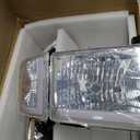 LED DRL Headlight Assembly, Headlights Kit Compatible with 1994-2001 Dodge Ram 1500/1994-2002 Ram 2500 3500(DON'T Fit SPORT Models or Ram VAN Models) Headlamp Chrome Housing Amber Reflector