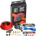 TOPSTRONGGEAR 4ga Amp Kit - 4 Gauge AWG Amplifier Wiring Kit for Car Subwoofers Speakers Audio System, Complete Amp Installation Kit with 20ft Power Ground Cable, RCA Cables, Fuse Holder, Speaker Wire