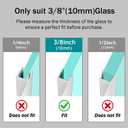Shower Door Side Seal Strip 4 Pack x 39 Inch H for 3/8" Thick Glass Frameless Shower Door Bottom Seal Strip Door Sweep Ultra Clear Rubber Shower Door Leak Guard