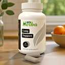 Lung Support Supplement - Vegan Formula with Marshmallow Root, Chlorella, Ginkgo Biloba Leaf, Irish Sea Moss & PAU DArco - Deep Lung Cleanse, Detox and Immune Support for Adults, 50 Capsules, No BB Date