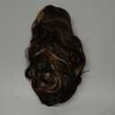 SEIKEA Versatile Drawstring Ponytail Extension, 26" Long Wavy Multi Layered Clip in Ponytail Hair Extensions Stand Up High Fake Pony Tail Soft Natural Synthetic Hairpiece Chocolate Brown Highlights