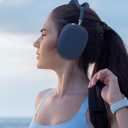 Silicone Case Cover for AirPods Max Headphones, Ear Pad Case Cover/Ear Cups Cover/Headband Cover for AirPods Max (USB C/Lightning) (2024/2020), Anti-Scratch Protector Accessories for Apple AirPods Max (Navy Blue)