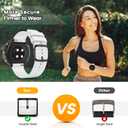 Watch Bands Compatible with Polar Vantage M / M2 / Vantage Grit X/X Pro, 22mm Soft Silicone Replacement Strap