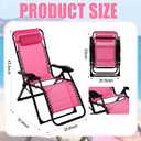 Cinnvoice Foldable BBL Chair with Hole Position Lawn Chair for BBL Lounge After Surgery Recovery Bed for Patio Garden Poolside Outdoor Yard Beach (Pink)