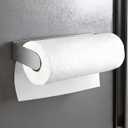 ZUNTO Magnetic Paper Towel Holder for Refrigerator  Strong Magnet Kitchen Paper Towel Rack for Grill, RV & Pantry  Sleek Silver Design